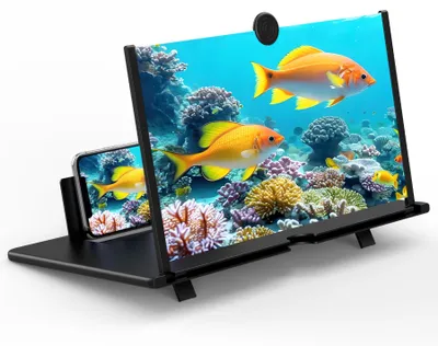Productafbeelding van 30,5 cm (12 inch) schermvergrootglas voor mobiele telefoons, Fanlory 3D HD-projector met vergroting