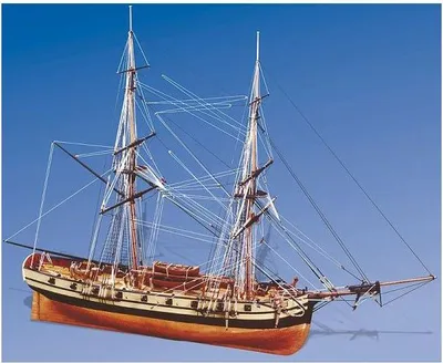 Produktbild von CALDERCRAFT H.M.S. Jalouse briga 1:64 Bausatz