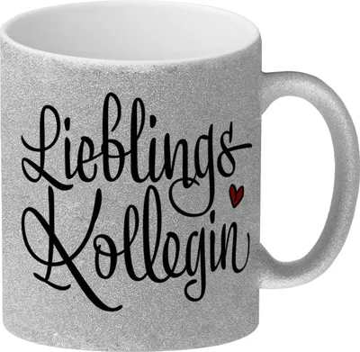 Produktbild von Lieblingskollegin Glitzer-Glitzer-Kaffeebecher