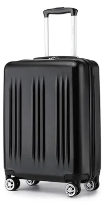 Produktbild von Koffer - Hartschalen-Trolley - Erweiterbar - 4 Rollen - TSA-Schloss - Leicht - 61 cm - Schwarz