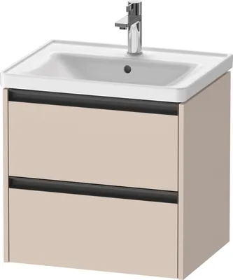Produktbild von Duravit Ketho.2 Wastafelonderkast 58,4x45,5x54,9 cm Mat Taupe