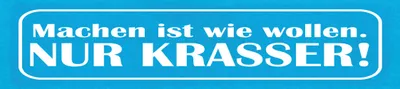 Produktbild von vianmo Holzschild 10x46 cm Machen ist wie wollen nur krasser