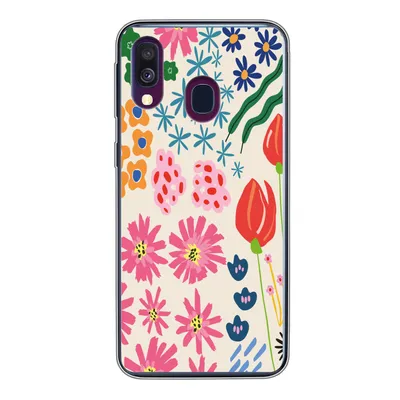 Produktbild von MuchoWow® Handyhülle Schutzhülle Hülle für Samsung Galaxy A40 Blumen - Gestaltung - Tulpe Silikon Softcase Handy Hülle - Handy-Tasche