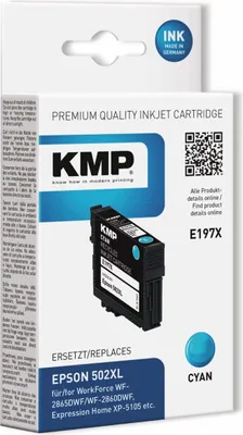 Produktbild von KMP Patrone Epson 502XL cyan 470 S. E197X remanufactured