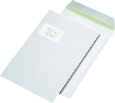 Produktbild von Versandtasche - C4, haftklebend, 90 g/qm, mit Fenster, 250 Stück, 1 VPE