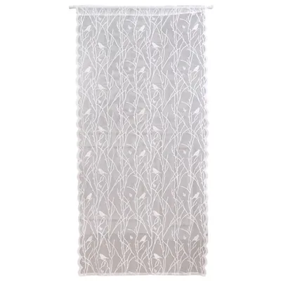 Produktbild von 1 Stück Spitzen Landhausstil Türvorhang, Transparent Scheibengardine für Küche Cafés Wohnzimmer, 140x160cm