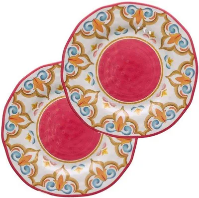 Produktbild von Melamin-Teller-Set, 2 Teller, 100%, 27 cm, Geschenkbox