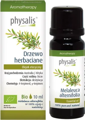 OLEJEK ETERYCZNY DRZEWO HERBACIANE ECO 10 ml - PHYSALIS