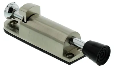 Image de Butée de porte, aspect inox, course de 28 mm, TF 125 Ni SB