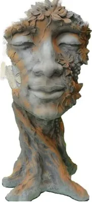 Produktbild von Schöner Großer Waldhüter Bacchus aus Steinguss perfekt für den Garten die Terrasse oder den Vorgarten ist Frostfest Witterungsbeständig und Neu 152cm H, V-118700R