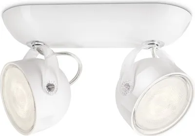 Obrázek produktu pro Philips myLiving Bodové svítidlo, Bodová světla, Žárovky bez možnosti výměny, 2 žárovek, LED, 2700 K, Bílá