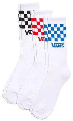 Produktbild von Vans Classic Check Crew-socken 3 Einheiten Weiß EU 42 1/2-47 Weiß EU 42 1/2-47