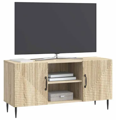 Produktbild von vidaXL TV-Schränk Sonoma-Eiche 102 x 34,5 x 50 cm Holzwerkstoff