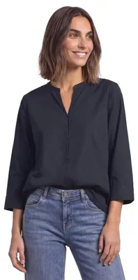 Image de Blouse à manches 3/4 pour femmes de la marque Street One, avec décolleté fendue