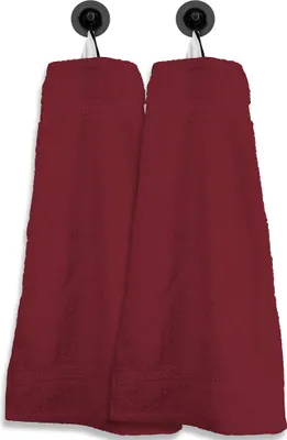 Produktbild von 2 Gästetücher Gästehandtücher bordeaux 30x50 cm Set Baumwolle Handtücher Frottee