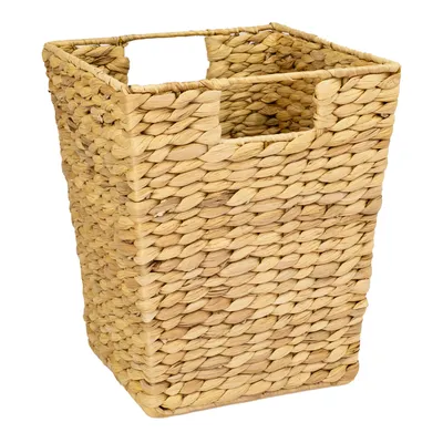 Produktbild von HMF 37251 Papierkorb, Mülleimer Büro geflochten aus Wasserhyazinthe, eckig, 25 x 25 x 30 cm