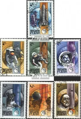 Produktbild von Briefmarken Ungarn 1982 Mi 3557A-3563A (kompl.Ausg.) gestempelt Weltraumfahrt