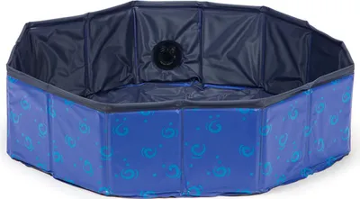 Produktbild von Karlie Doggy Pool Design blau, Maße: ø 120 x 30 cm
