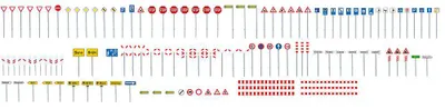 Produktbild von Faller 272449 - 1/160 / N Verkehrsschilder-Set - Neu