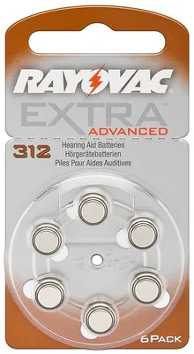 Obrázok produktu pre Batéria do načúvadiel Rayovac Extra PR41 (A312, B3124, L312ZA) 6ks