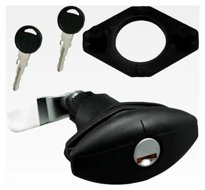 Produktbild von Drehspannschloss Klappenschloss für Serviceklappen Ellipse klein Wohnwagen Wohnmobil Caravan schwarz