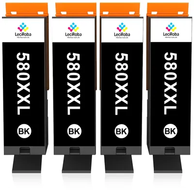 Immagine prodotto di Cartucce d'inchiostro 580XXL e 581 XXL - Compatibili con le stampanti Canon