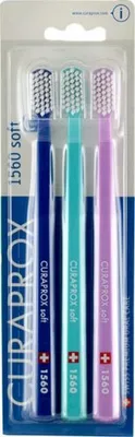 Image de 1560 Brosse à dents classique douce Trio 1 - Curaprox