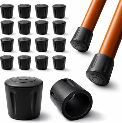 Obrázok produktu pre Ajile, 16 kusov, Zosilnená ochranná krytka z vulkanizovanej gumy pre vonkajšiu stranu rúrky, Ø 20 mm, čierna, EVS120x16