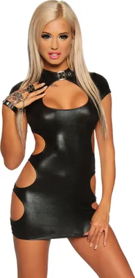 Immagine prodotto di Wetlook-Mini-Kleid schwarz, XL