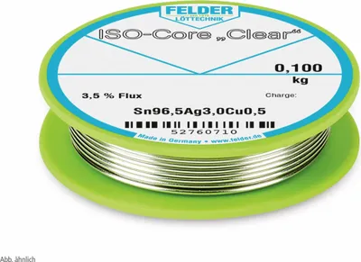 Immagine prodotto di FELDER LÖTTECHNIK Filo per saldatura ISO-Core "Clear", 0,5 mm, 100 g