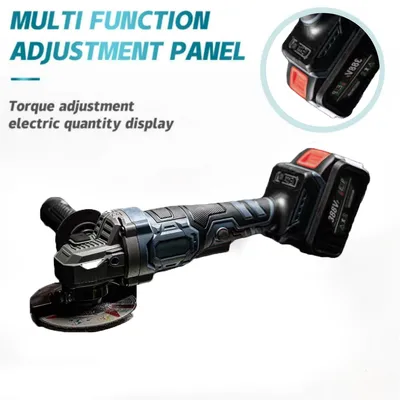 Produktbild von Traumheim Winkelschleifer Bürstenlos 21V Akku M14, 2 Akkus 2 Schleifscheiben, Schneiden, Polieren, Schleifen, Spindelarretierung, Effiziente Wärmeableitung, Ergonomisch, Ausgewogen, Beidseitig montierbarer Hilfsgriff