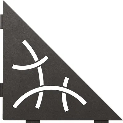 Immagine prodotto di Schlüter SES1D6TSDA-E-S1 Ablage Curve 210x210mm Dunkelanthrazit