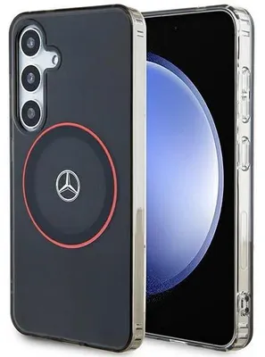Produktbild von Etui Mercedes Doppelschicht W Rot Magsafe Na Samsung Galaxy S24 - Czarne