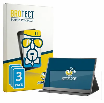 Produktbild von 3x BROTECT Schutzglas für Xyvolve 15.6" Tragbarer Monitor 9H kratzfest klar
