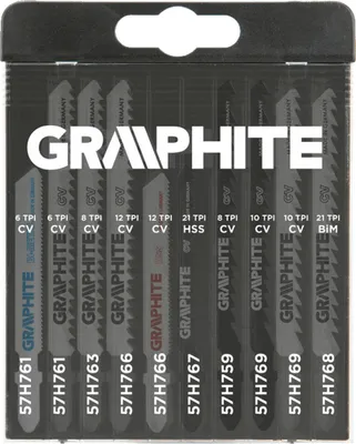 Obrázek produktu pro Pilové listy GRAPHITE, rukojeť T, 10 ks.