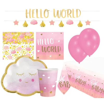 Produktbild von Oh Baby Girl Partyset 46-teilig