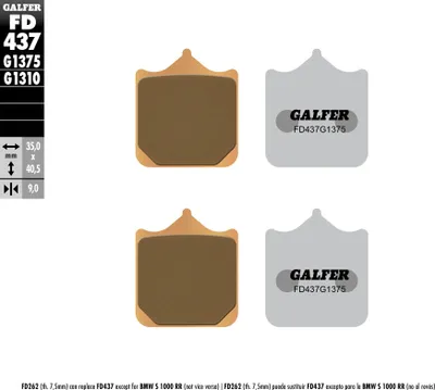 Image de GALFER Bremsbelag "FD437"