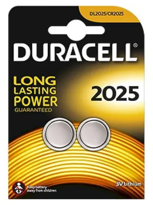 Produktbild von Duracell Batterie Knopfzelle CR2025 3.0V Lithium 2St.