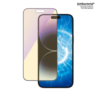 Produktbild von PanzerGlass - Bildschirmschutz für Handy - ultrabreite Passform - Glas - Rahmenfarbe schwarz - für Apple iPhone 14 Pro Max