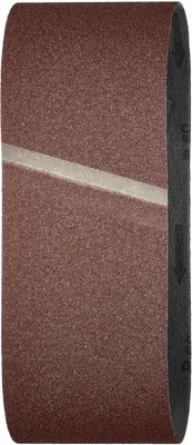 Produktbild von wolfcraft GmbH 3 Gewebe-Schleifbänder, Schleifgurt, Metall, Holz, Baumwollgewebe, Korund, Braun, Rechteckig
