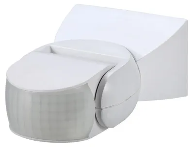 Imagen del producto de Sensor de movimiento PIR, 1200 W, 120°, IP65, blanco