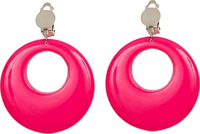 Produktbild von 80er Jahre Neon Ohrringe Pink