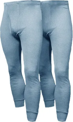 Produktbild von TOKER COLLECTION® Lange Unterhose Herren Unterhose lang Feinripp, 2 Stück ein Preis (Packung, 2er-Pack) Allergiker geeignet, Farbe Blau, Größe 8