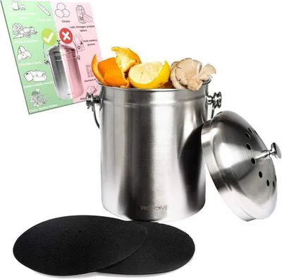 Image de Poubelle à compost pour la cuisine : pratique et écologique