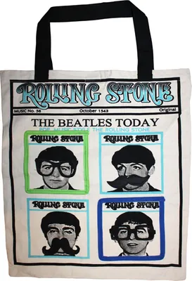 Produktbild von Stofftasche XXL mit Applikation - Hipster Parade - riesiger Stoffbeutel