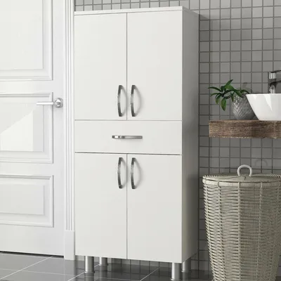 Immagine prodotto di Iolana - Armadio Multiuso Grande, 59x140h cm Bianco, 4 Ripiani