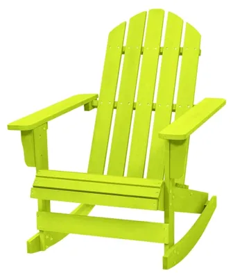 Produktbild von Adirondack Schaukelstuhl aus massivem Tannenholz, grün