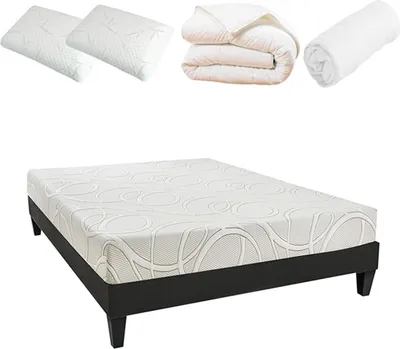 Produktbild von Olympe Literie 4BC.SR.K15.K.1420, Memory-Foam-Matratze, Medium, 1400 mm, 2000 mm, 10 Jahr(e)