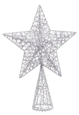 Metall-Weihnachtsstern, mehrfarbig, 20,5 x 6,5 x 28 cm
