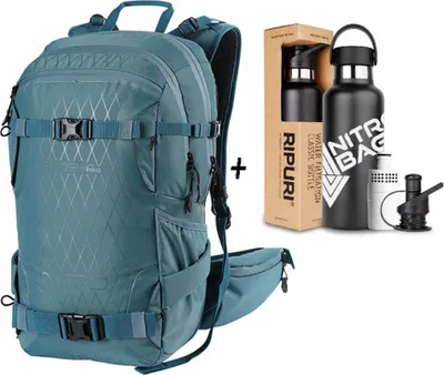 Produktbild von NITRO Tourenrucksack Rucksack Slash 25 Pro X Ripuri Set Arctic petrol